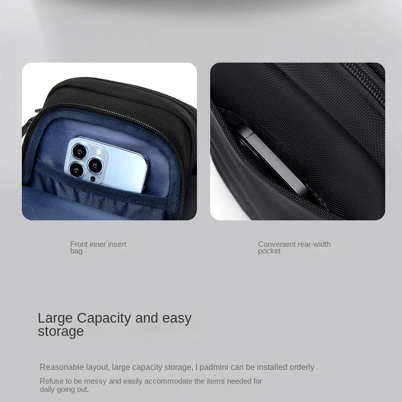 GOLF Cross Bag Man Nylon Shoulder Boston Crossbody Bags Men Mini Sling Messenger Cell Phone Waterproof Pouch Oxford Compartments
