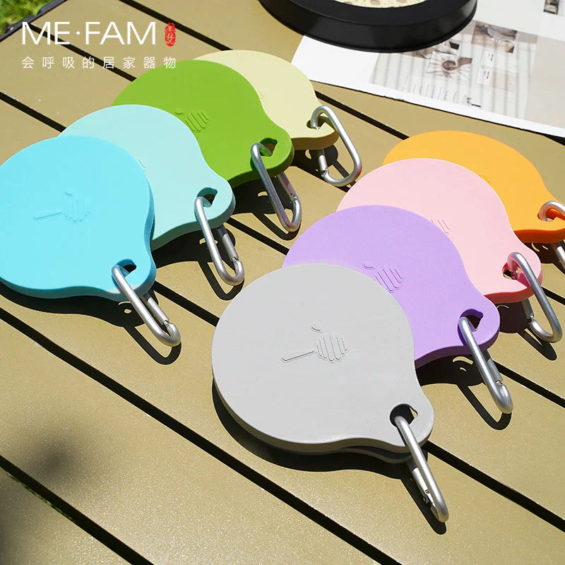 ME. FAM New 180ml Eco-friendly Silicone Bear Folding Cups With Cover Lids Travel Outdoor Camping Collapsible Drinking Water Copa