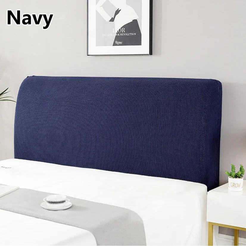 Simple Bedside Cover Elastic Thicken Protection Headboard Case Dust-Proof Nordic Bedroom Bed Cushion Cover House Decoration