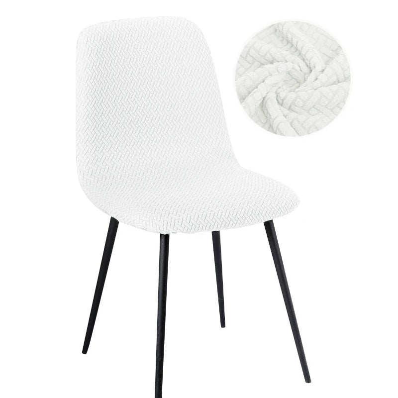 Velvet And Jacquard Short Back Chair Cover Bar Seat Covers Dining Covers Chair Stretch Dust Cover For Home Hotel Bar Wedding