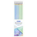 12 Rainbow Paper Pencil Set Children's Writing and Painting HB Professional Art Sketch Comic Pen Office School Supplies