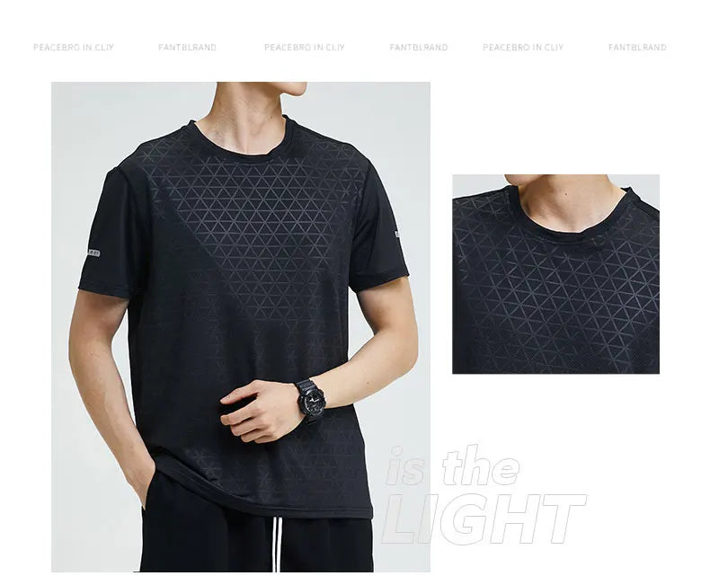 Men's Sports Shirts Sweatshirt Things for Gym Shirt Dry Fit Workout Yoga Tops Breathable Short Sleeves Undershirt Golf Wear Top