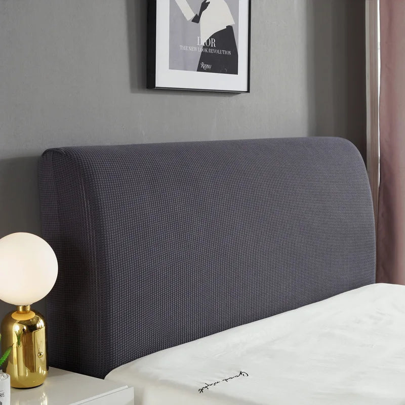 Simple Bedside Cover Elastic Thicken Protection Headboard Case Dust-Proof Nordic Bedroom Bed Cushion Cover House Decoration