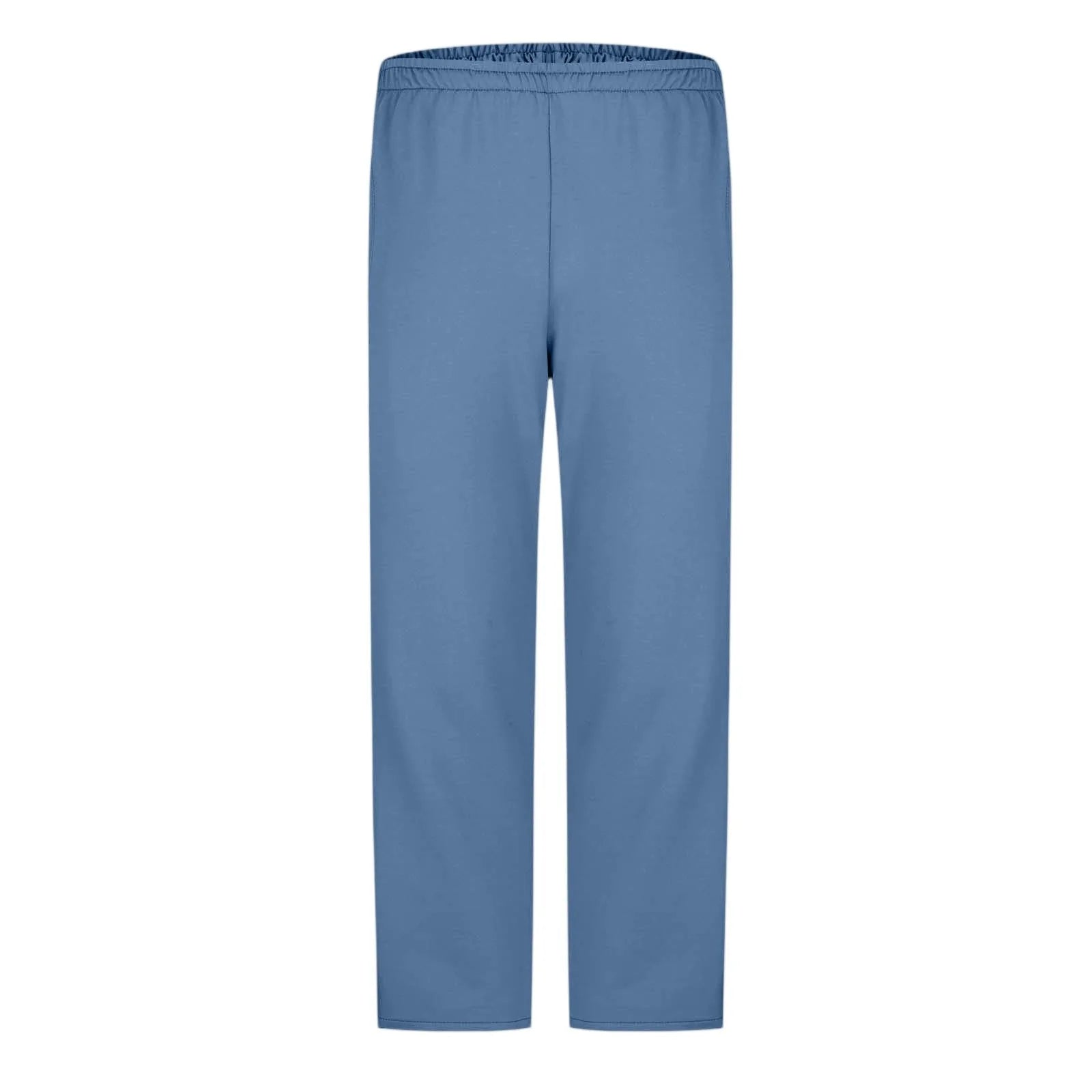 Men Sweatpants Elastic Waistband Pockets Splicing Color Mid-Rise Long Trousers Wide Leg Side Zipper Tear Away Basketball Pants