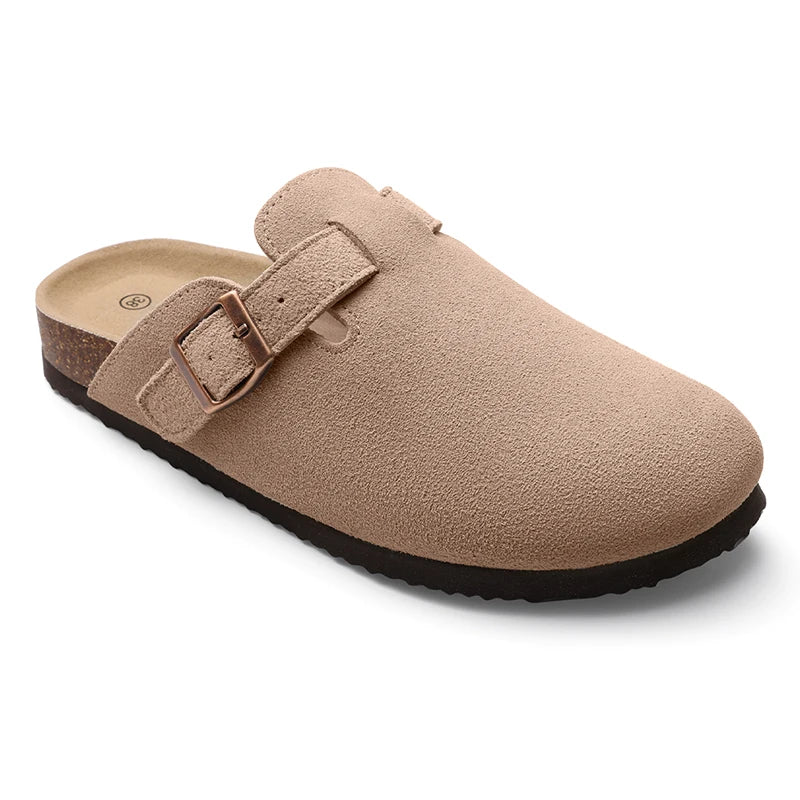Pallene Women Classic Clogs Cork Footbed Slippers Slip-on Cork Sandals Feamle Unisex Beach Shoes Outdoor Men Mules And Clogs