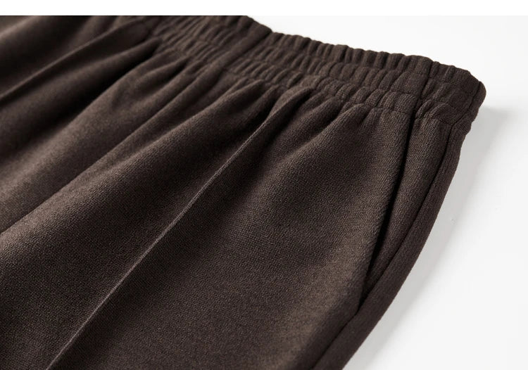 SENTUBILA Knit Sweat Pants for Women 2026 Autumn Winter Acetate Wool Silk Blend Trousers Casual Versatile Bottoms 154K80280