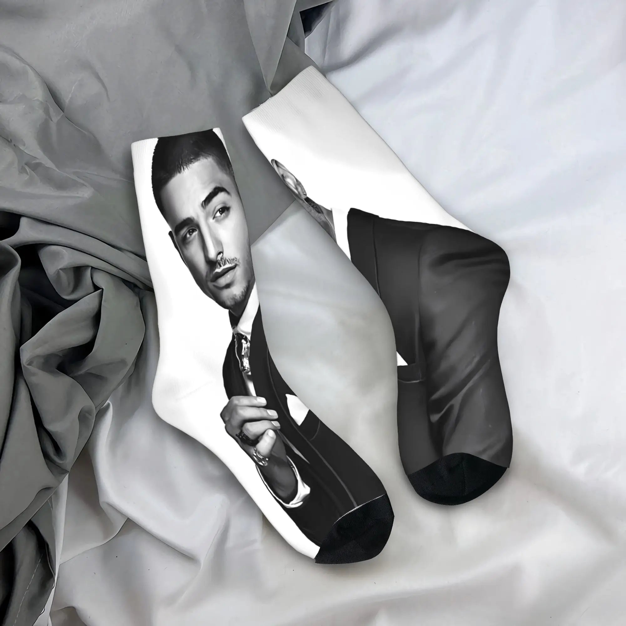 Maluma Rapper Socks  Anti Slip Stockings Women Men Comfortable Outdoor Socks Winter Fashion Graphic Socks