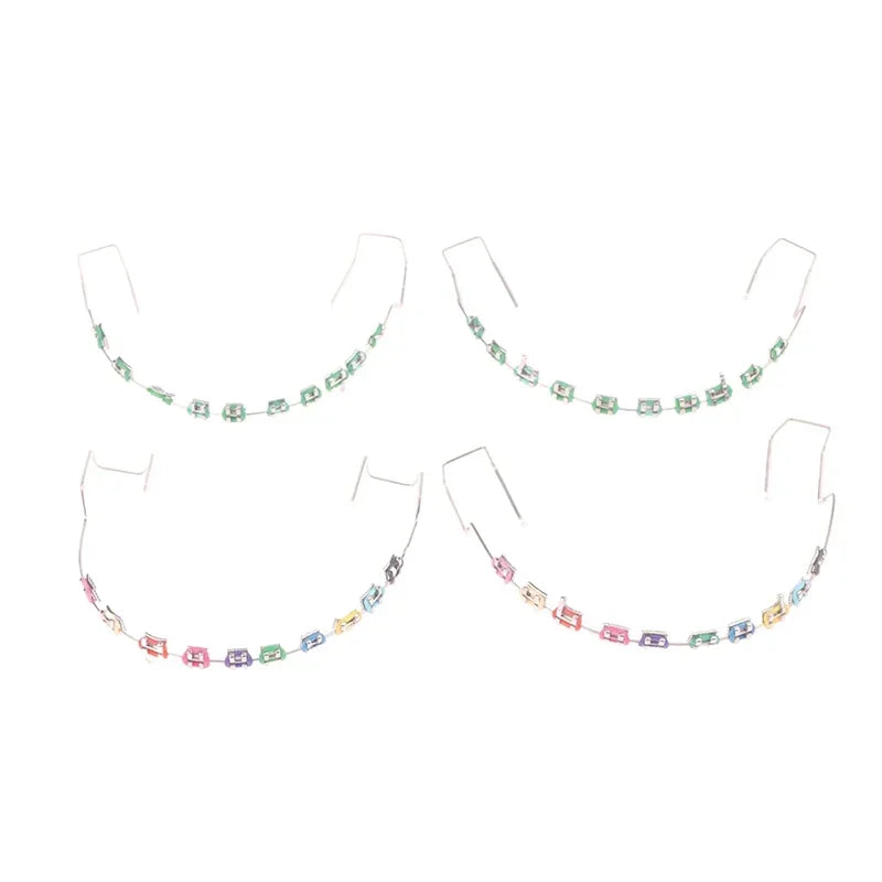 1 Pair Fashion Temporary Tooth Decorations, Orthodontic Wire Ligature Ties Dental Beauty Accessories