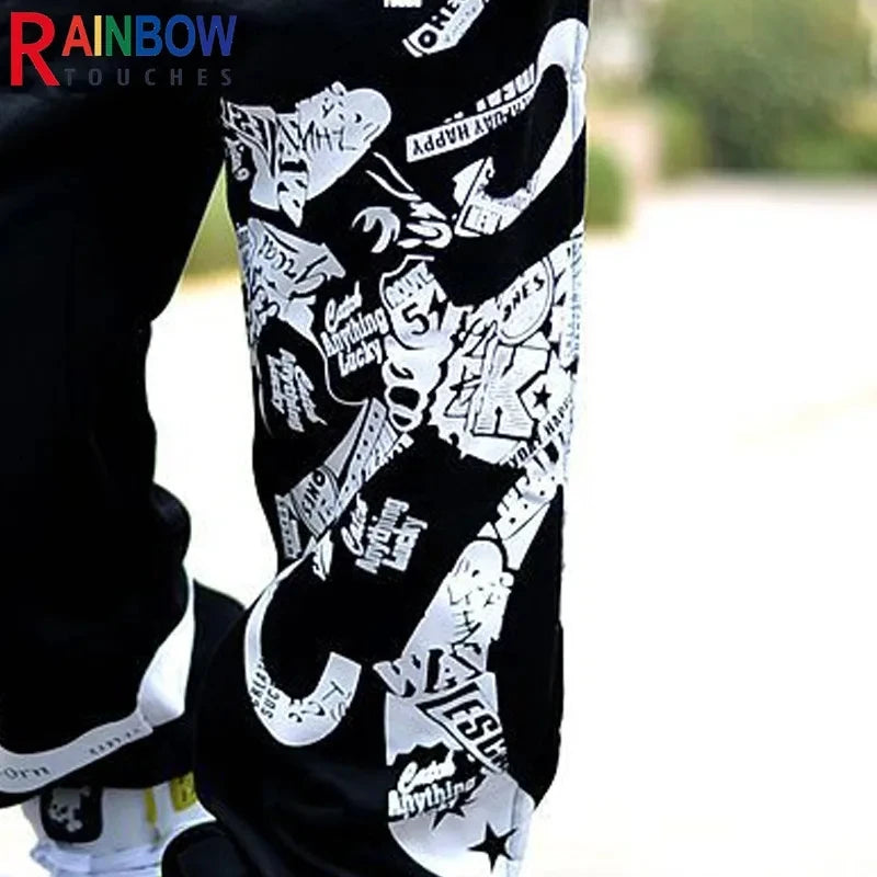 Sweatpant Mens Board Sports Trousers Youth Street Dance Wide Legs Pants Loose Rap Hip Hop Britches Harajuku Baggy TrackBottoms