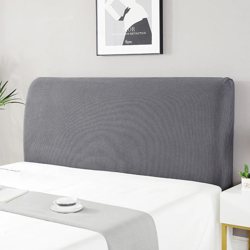 Simple Bedside Cover Elastic Thicken Protection Headboard Case Dust-Proof Nordic Bedroom Bed Cushion Cover House Decoration
