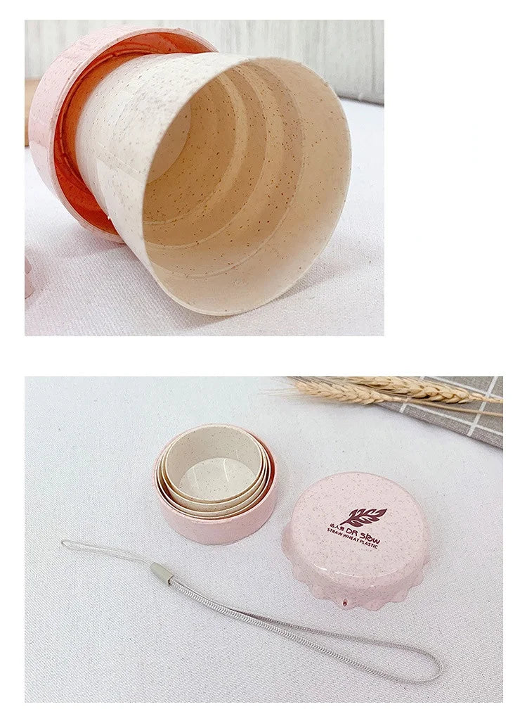 Portable Folding Cup Student Eco-friendly Material Foldable Mug Coffee Cups Travel Folding Glass Water Bottle Bivouac Glasses