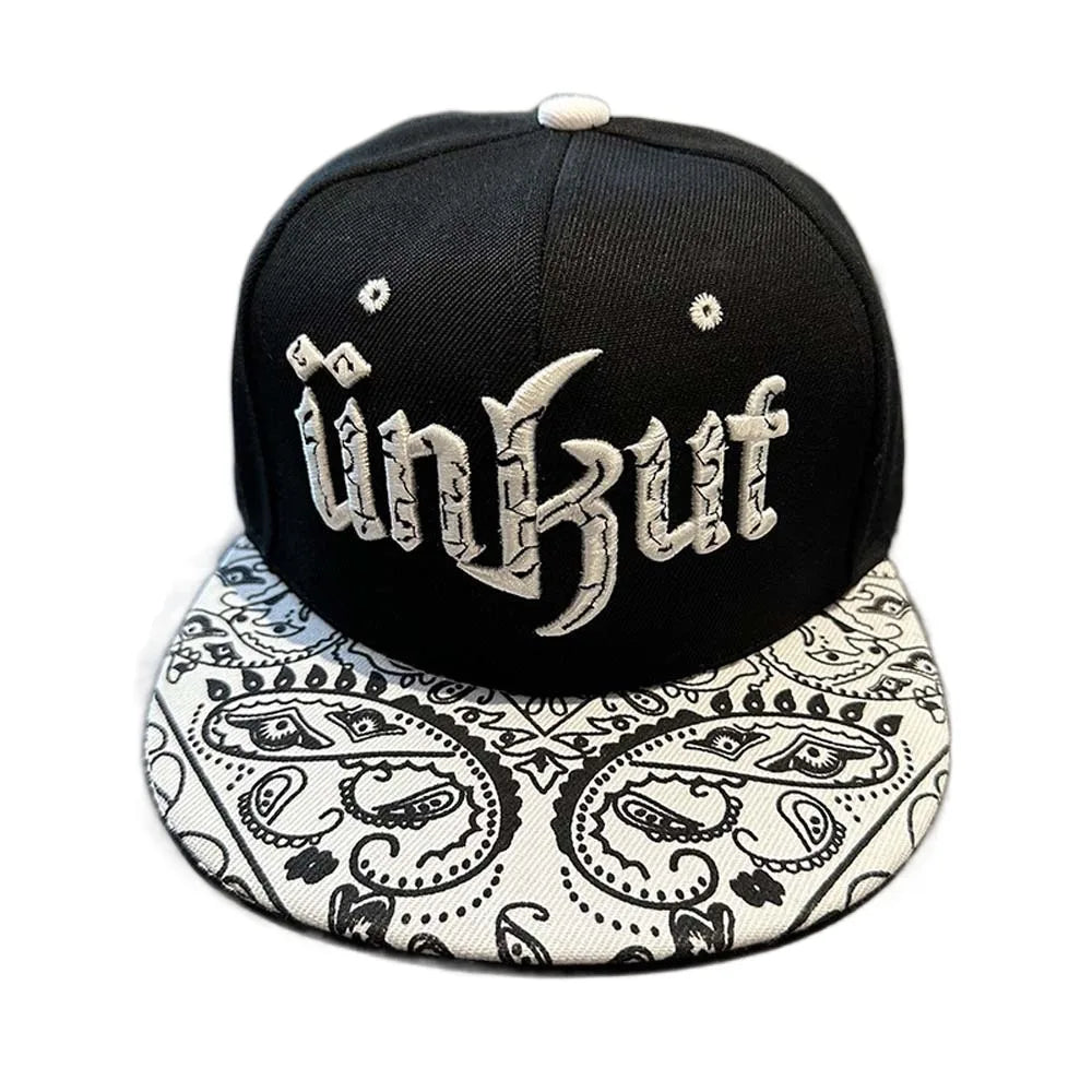 Adjustable Letter Embroidery Flat Brim Hat Korean Style Hip-hop Dance Snapback Hats Cotton Sunscreen Street Style Baseball Cap