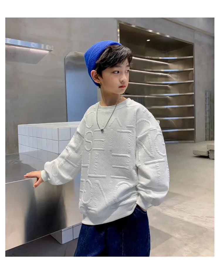 2023 Children Sweatshirts For Boys Cotton Coat Long Sleeve Baby Boy Tops Kids Spring Fall Clothes 5 6 7 8 9 10 11 12 13 14Years