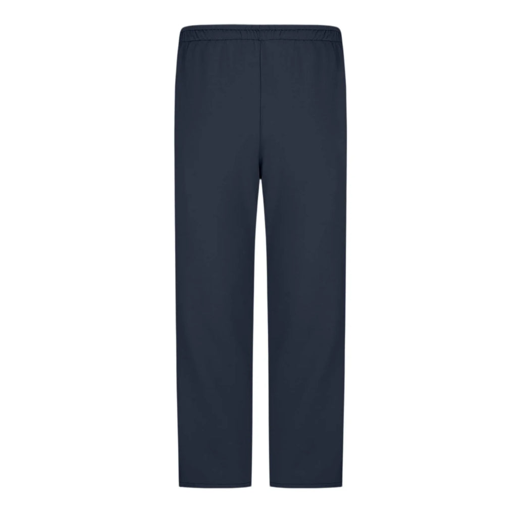 Men Sweatpants Elastic Waistband Pockets Splicing Color Mid-Rise Long Trousers Wide Leg Side Zipper Tear Away Basketball Pants