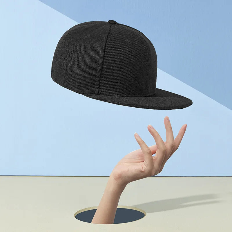 Bone Snapback Cap Full Closed Baseball Cap Men Women Flat Brim 6 Planas Hip Hop Hat Fitted Size Flat Brim Summer Cap Casquette