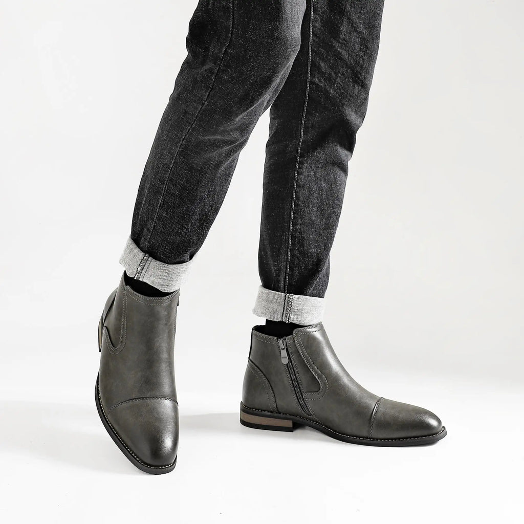 Boots Men Comfortable Fashion 2025 Brand Boots Leather