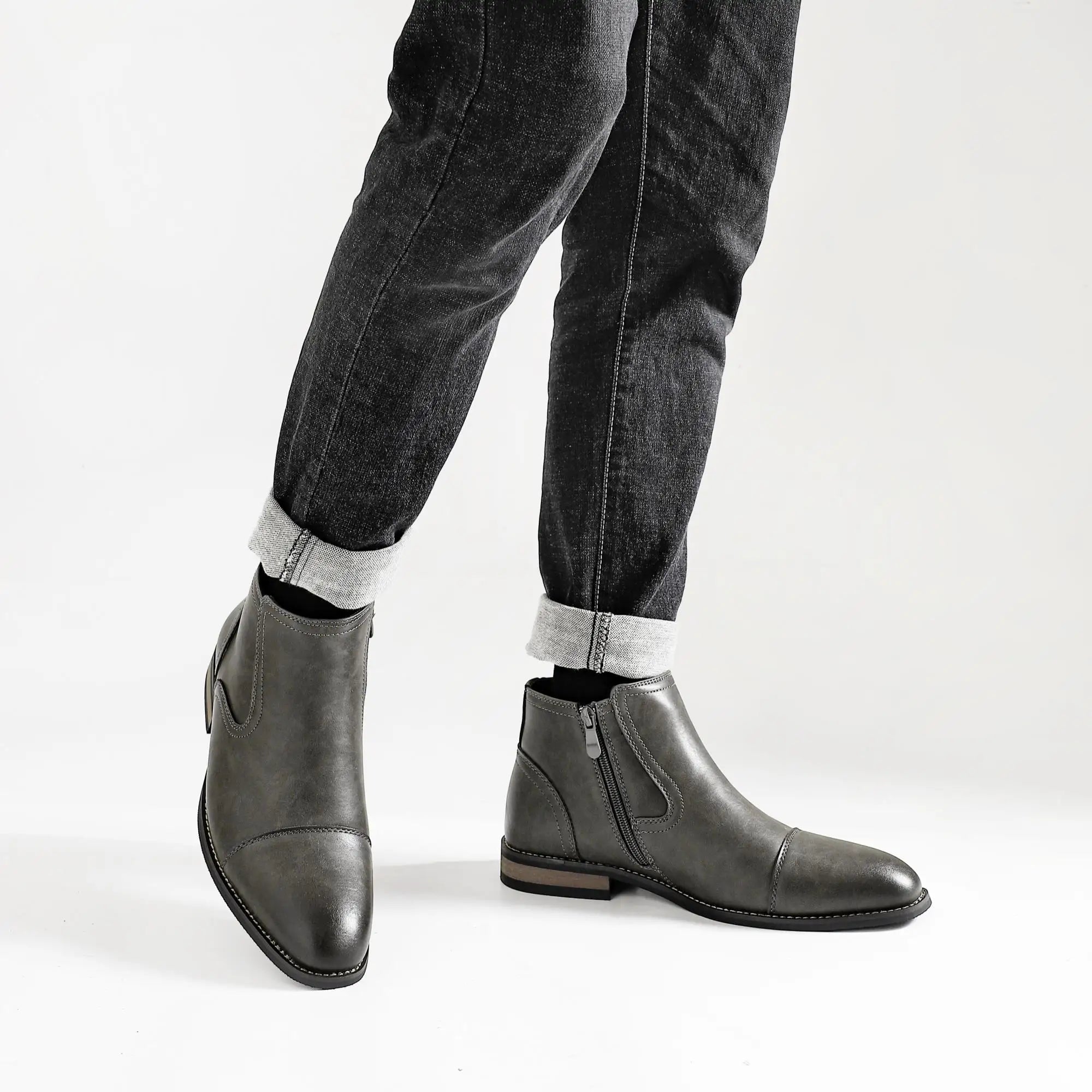 Boots Men Comfortable Fashion 2025 Brand Boots Leather