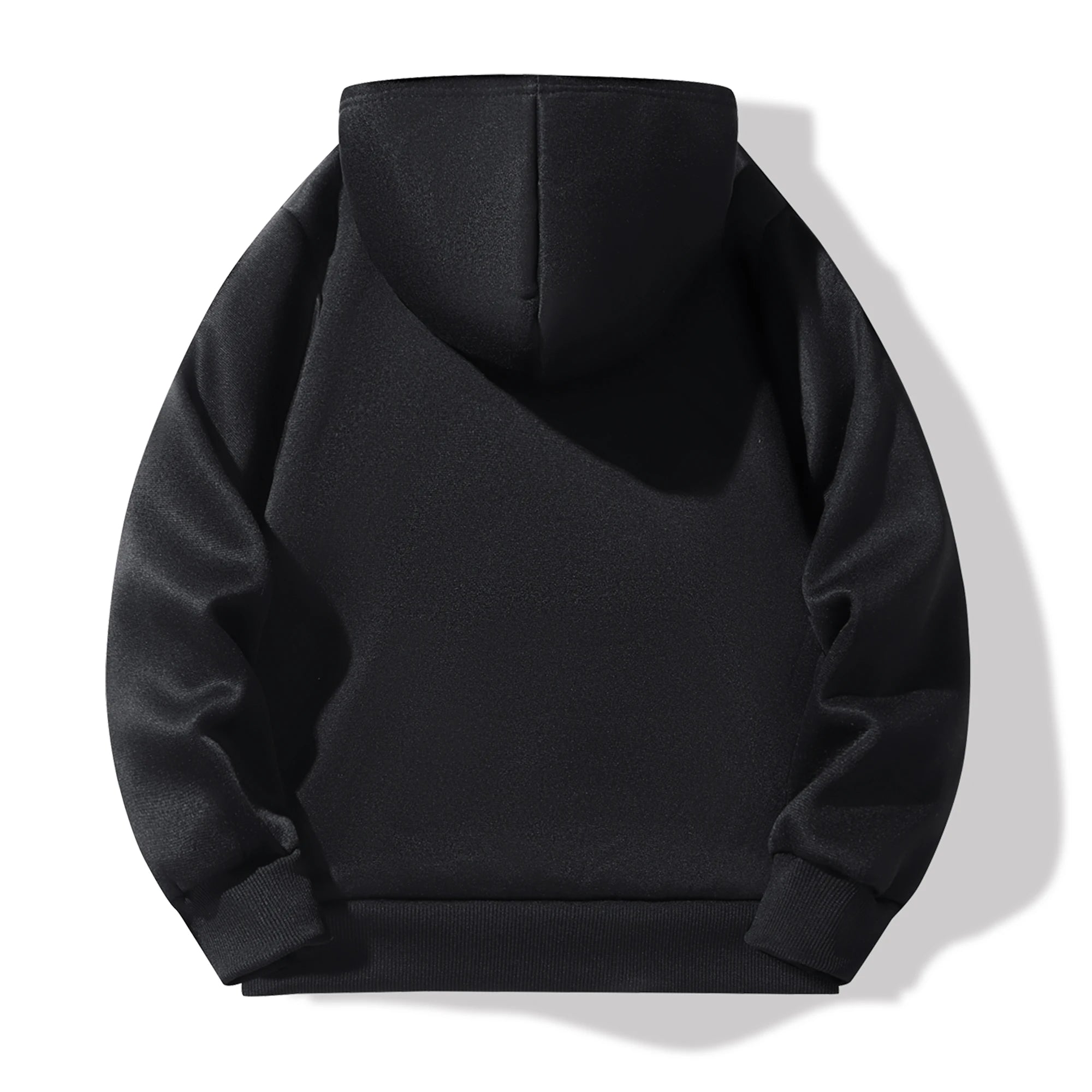 Boys' & Girls' Solid Color Hooded Sweatshirts - Warm, Comfortable, Fleece-Lined, Versatile Basic Style, Perfect as Gifts