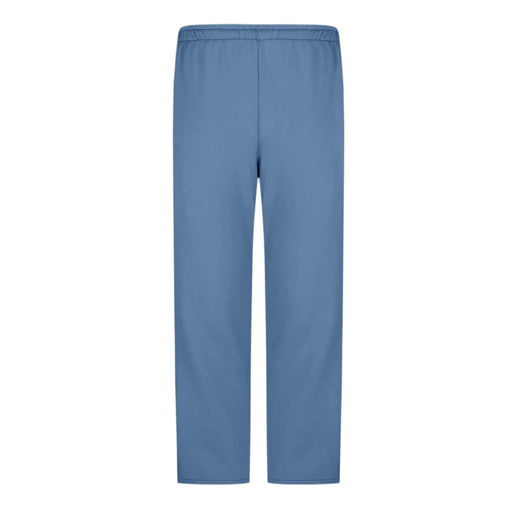 Men Sweatpants Elastic Waistband Pockets Splicing Color Mid-Rise Long Trousers Wide Leg Side Zipper Tear Away Basketball Pants
