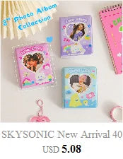 SKYSONIC New Arrival A5 Ring Notebook Jounral Cover INS Bandage Photocards Binder Collect Book Photo Cards Organzier Stationery