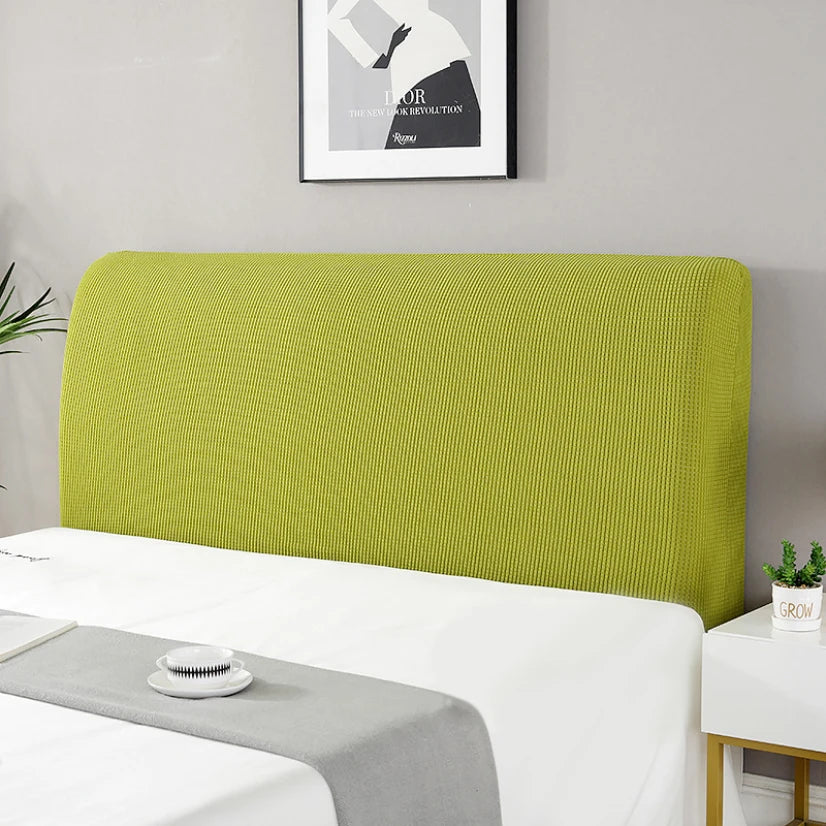 Simple Bedside Cover Elastic Thicken Protection Headboard Case Dust-Proof Nordic Bedroom Bed Cushion Cover House Decoration