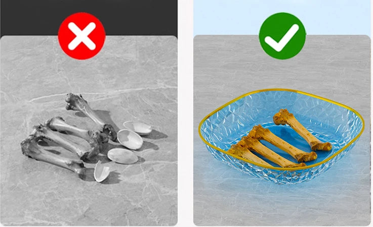 Fashion Fruit Plate Living Room Salad Plate Plastic Tray Home Decoration Golden Edge Stackable Snacks Serving Platter 4pcs/set