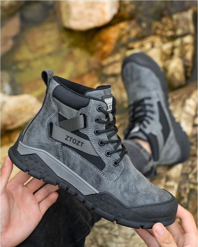 Thick-soled fashion breathable non-slip non-tired feet work shoes Safety protective shoes anti-smash anti-stabbing safety shoes
