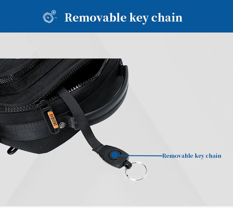 Men Multifunctional Fashion Anti-theft Shoulder Bag Travel Waterproof Oxford Crossbody Sling Bag Casual Messenger Pack For Male