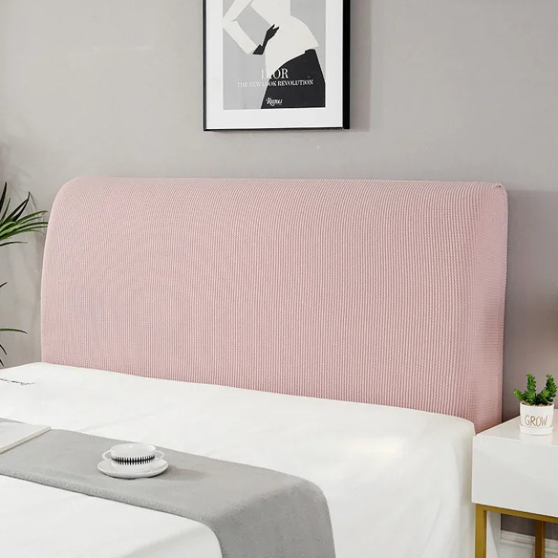 Simple Bedside Cover Elastic Thicken Protection Headboard Case Dust-Proof Nordic Bedroom Bed Cushion Cover House Decoration