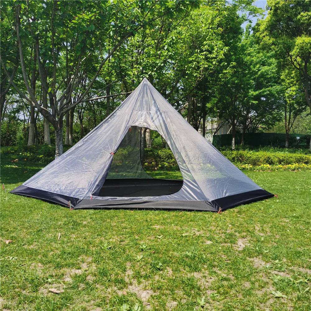 Pentagon and a half inner tent Tingxue 400 rodless portable pyramid camping outdoor tent