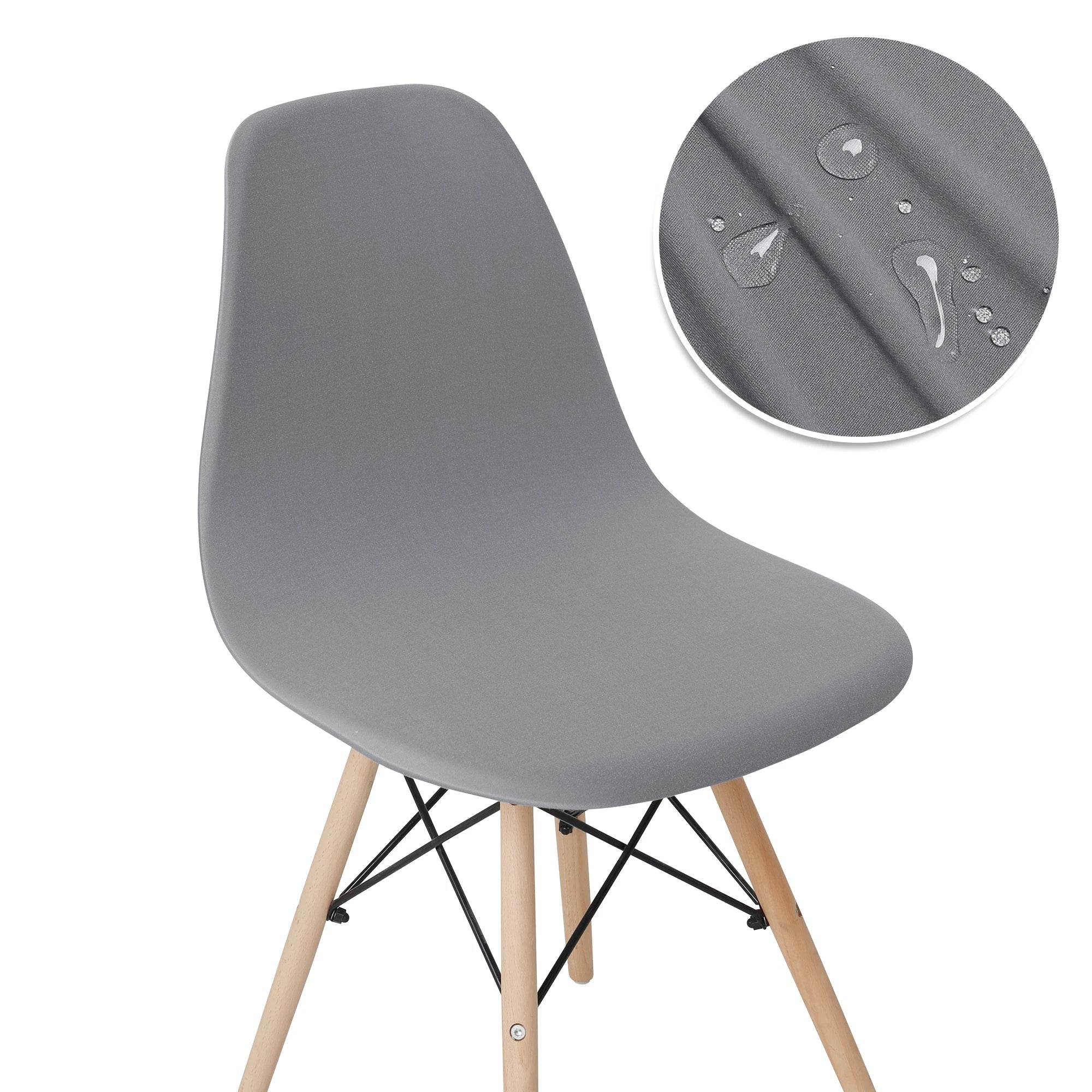Solid Color Shell Chair Cover Stretch Cheap Short Back Chair Covers Printed Dining Seat Covers For Home Bar Hotel Party Banquet