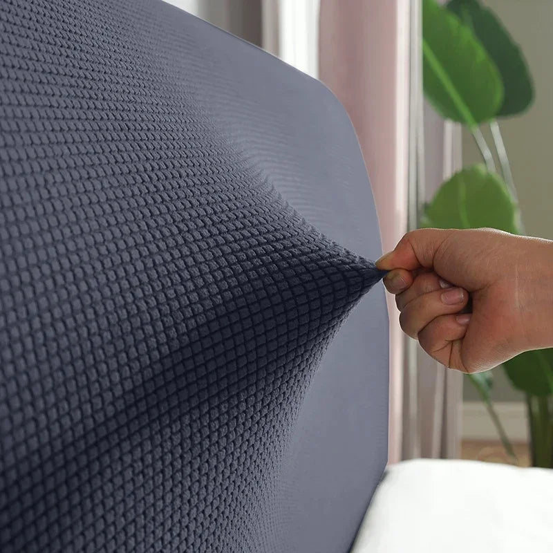 Simple Bedside Cover Elastic Thicken Protection Headboard Case Dust-Proof Nordic Bedroom Bed Cushion Cover House Decoration