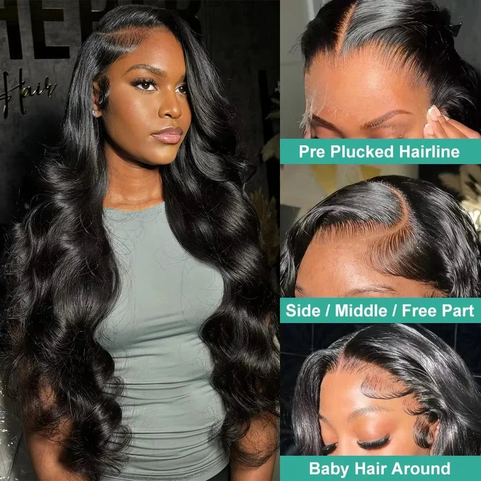 NEW 38 inch hd lace front wig human hair Body Wave lace front human hair wig 13x4 Brazilian glueless wigs human hair
