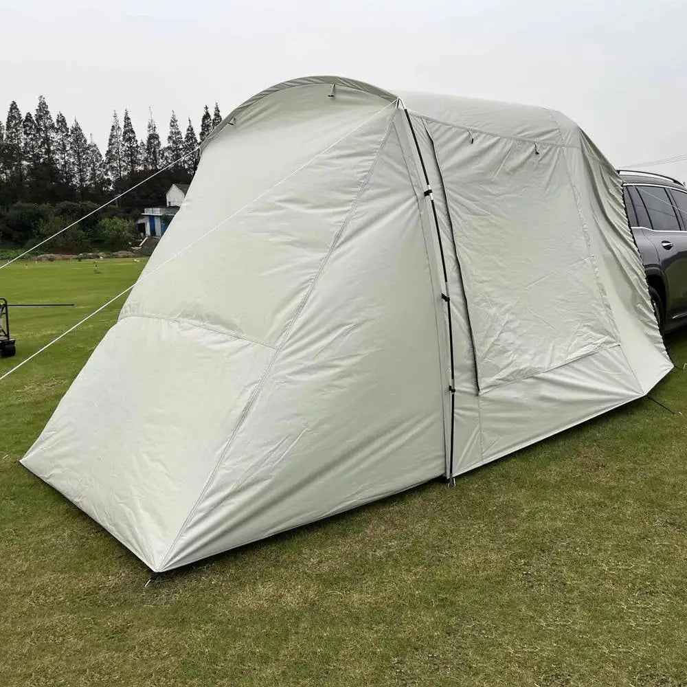 5-6 Person Car Truck Tent For Camping SUV MPV Car Rear Tent Waterproof Auto Tail Tent Awning Beach Sunshade For Self-driving