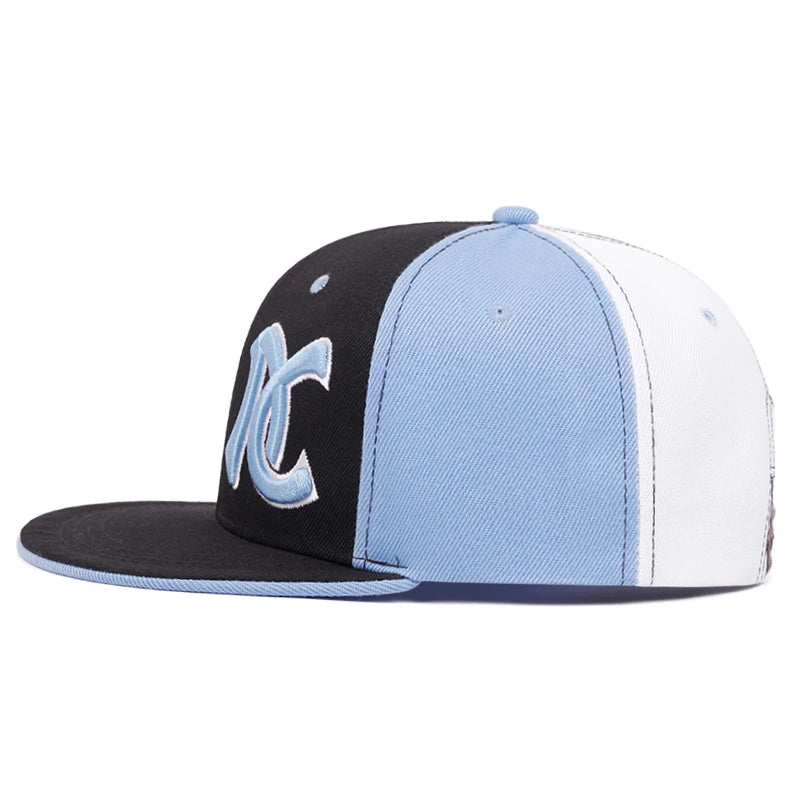 Men's Fashion AC Embroidered Hat Snapback Caps Unisex Sunshade Hat Women Adjustable Hip Hop Baseball Caps Cowboy Hat ﻿