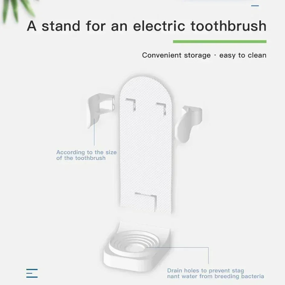 Bathroom Toothbrush Holder Wall Mount Bathroom Organizer Double Single Hole Self Adhesive Tooth Brush  Accessories Space Saving