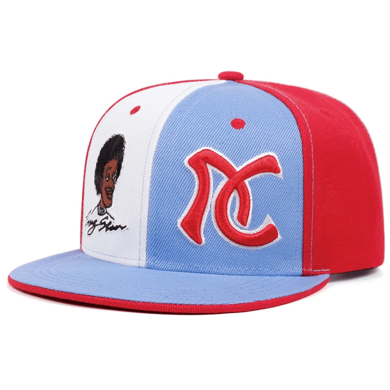 Men's Fashion AC Embroidered Hat Snapback Caps Unisex Sunshade Hat Women Adjustable Hip Hop Baseball Caps Cowboy Hat ﻿