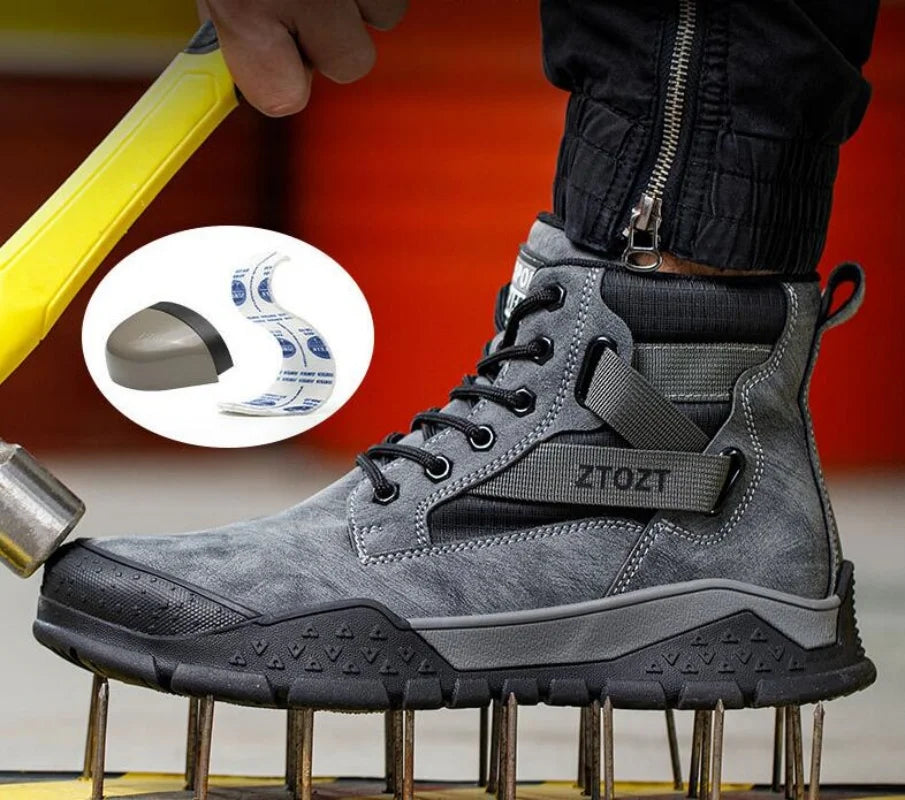 Thick-soled fashion breathable non-slip non-tired feet work shoes Safety protective shoes anti-smash anti-stabbing safety shoes