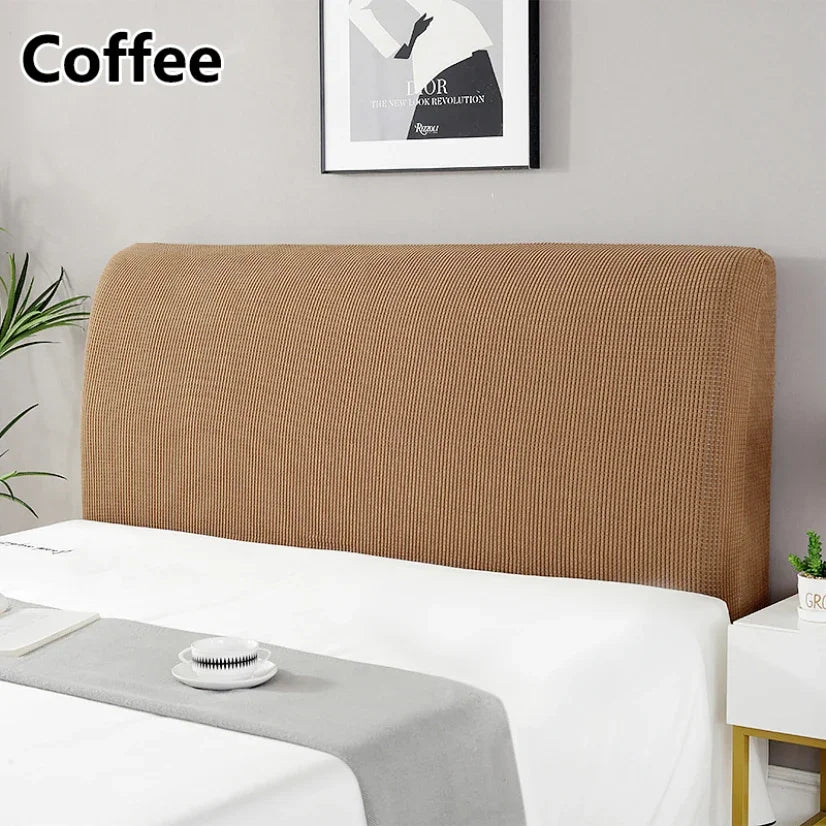 Simple Bedside Cover Elastic Thicken Protection Headboard Case Dust-Proof Nordic Bedroom Bed Cushion Cover House Decoration