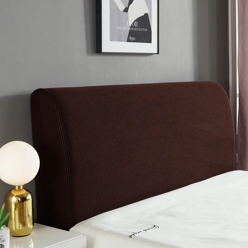 Simple Bedside Cover Elastic Thicken Protection Headboard Case Dust-Proof Nordic Bedroom Bed Cushion Cover House Decoration