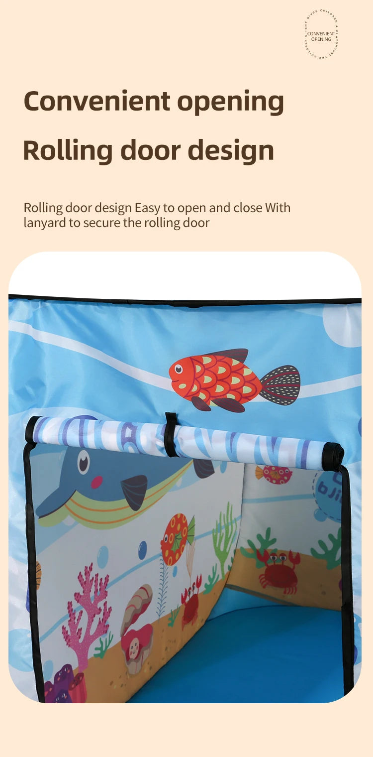Children's Tent Game House Indoor and Outdoor No Installation Kindergarten Foldable Family Toy House