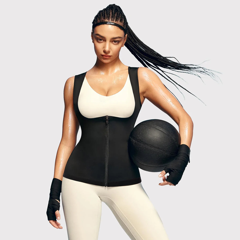 1PCS Women’s Sweat Vest for Weight Loss – Heat-Trapping Sauna Tank Top, Slimming Workout Shirt with Compression for Faster Sweat