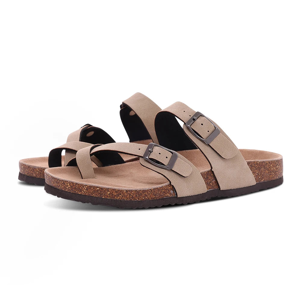Pallene Women Classic Clogs Cork Footbed Slippers Slip-on Cork Sandals Feamle Unisex Beach Shoes Outdoor Men Mules And Clogs