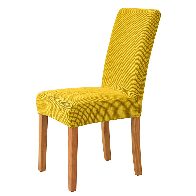Jacquard Corn Kernel Fabric Chair Cover Universal Size Cheap Chair Covers Stretch Seat Slipcovers for Dining Room Home Decor 1PC