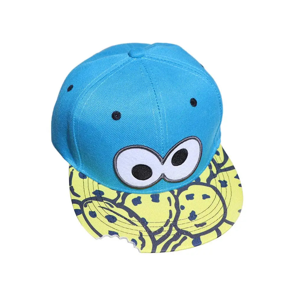 Snapback Hat Eye Pizza Baseball Cap Letter Embroidery Sunscreen Sun Hat Hip-hop Korean Style Peaked Cap Sports