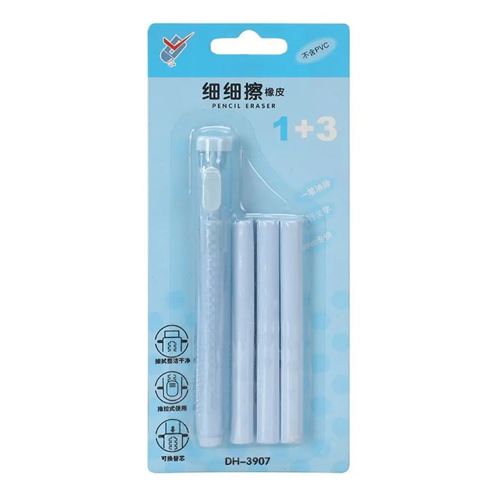 Creative with Replaceable Core Push-out Eraser Push-out Type Retractable Pencil Wiping Tool Correction Tool Home/Office