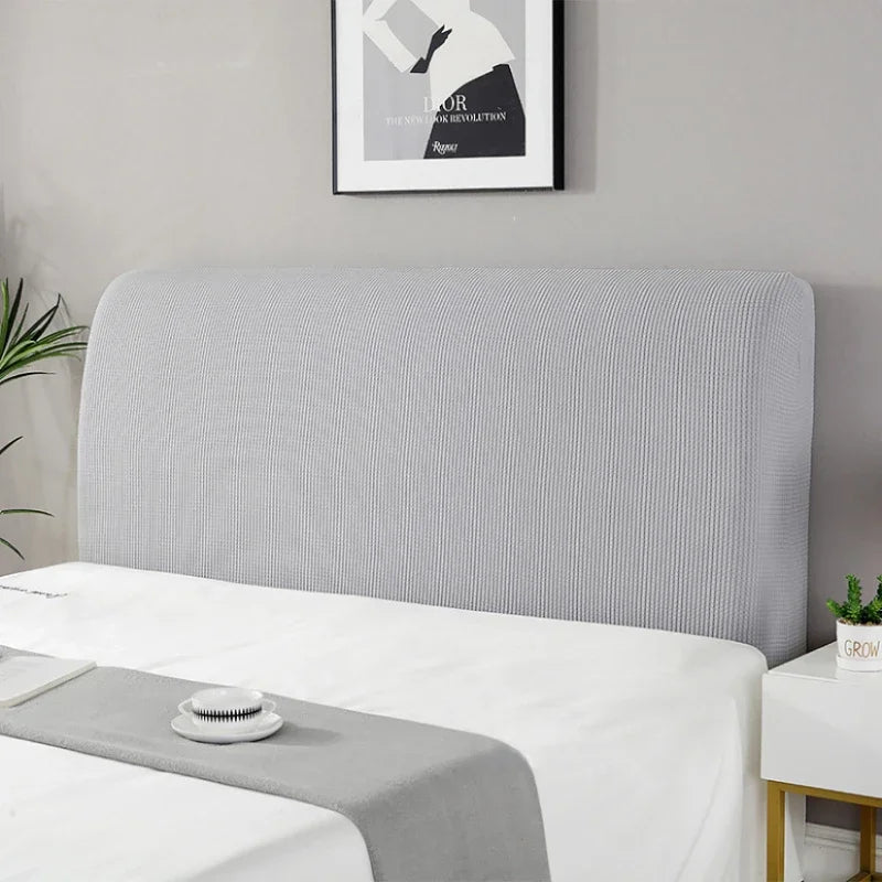 Simple Bedside Cover Elastic Thicken Protection Headboard Case Dust-Proof Nordic Bedroom Bed Cushion Cover House Decoration