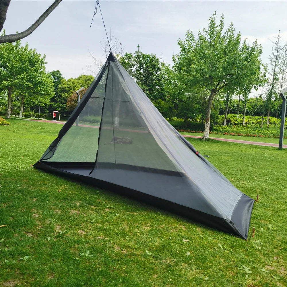 Pentagon and a half inner tent Tingxue 400 rodless portable pyramid camping outdoor tent