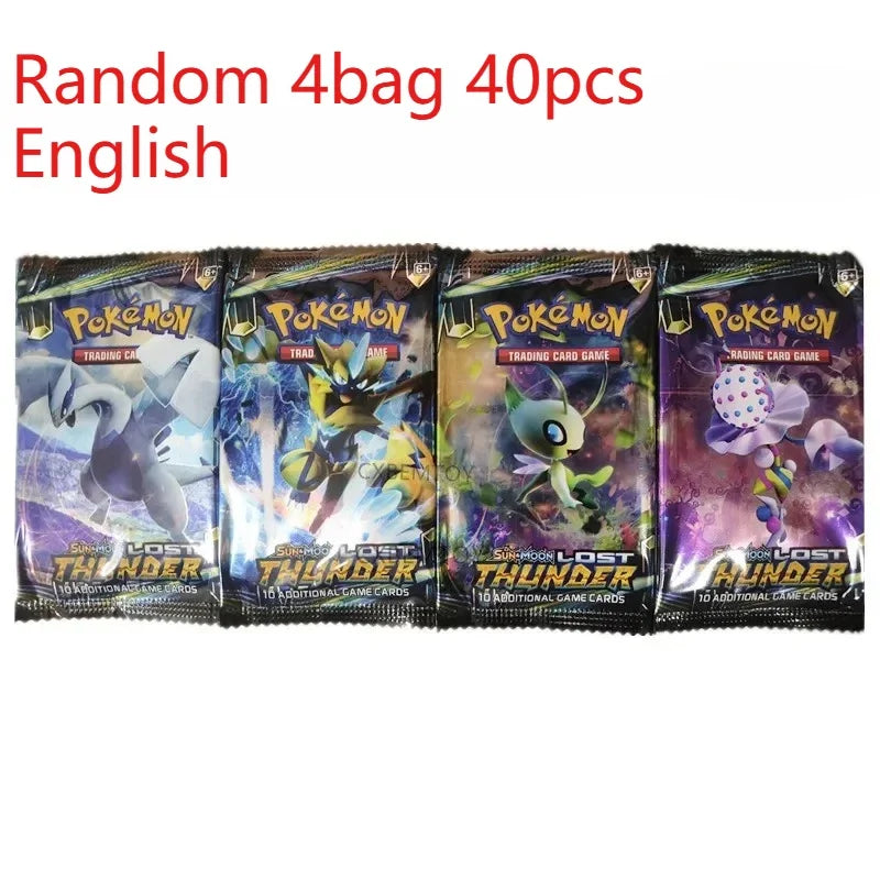 Pokemon Trading Cards 40 Pcs English PTCG Game Collection Strange Tree 151 SV4A Gift for Children