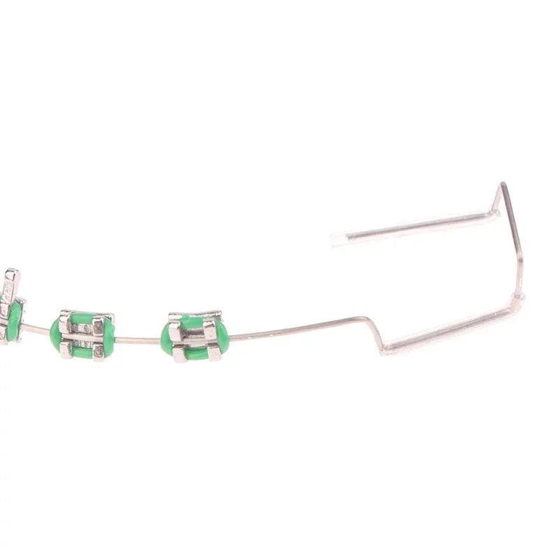 1 Pair Fashion Temporary Tooth Decorations, Orthodontic Wire Ligature Ties Dental Beauty Accessories